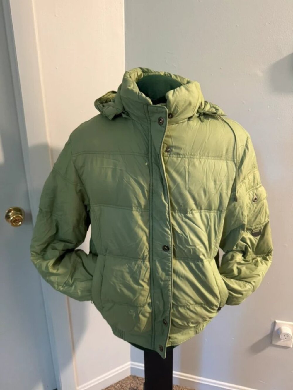 Sage Green Puffer Jacket